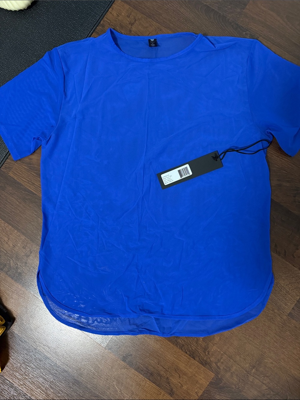 Mesh Flow Short Sleeve Tee — Azure